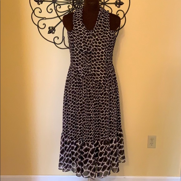 WHBM strapless summer dress sz 12 with scarf - Picture 3 of 4